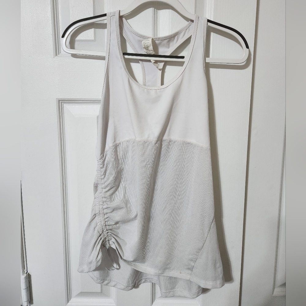 White Fabletics tank top